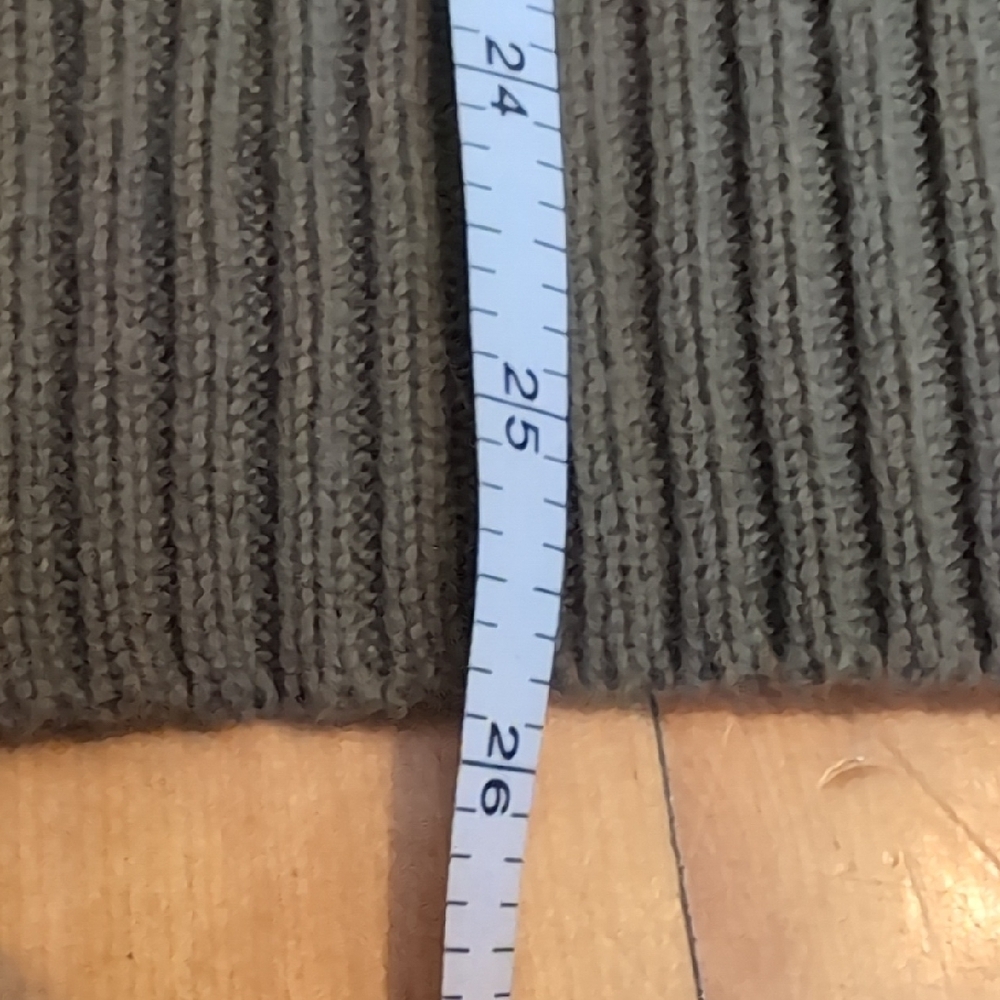 Columbia Men's Olive Cotton Sweater with Blue and Orange Accents - Picture 6 of 9